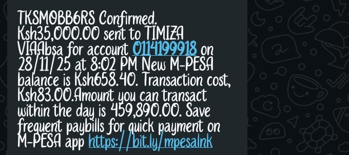 RonaldOloo2's tweet photo. @DCI_Kenya the below numbers are for fraudsters who pretend to be selling Roto tanks.
0751 240341 and +254 788 957267. They also have registered accounts with Absa bank, 794300040, 0114199918.

Kindly help to find the individuals.
Your assistance will be highly appreciated. https://t.co/oBi3eBMeUP