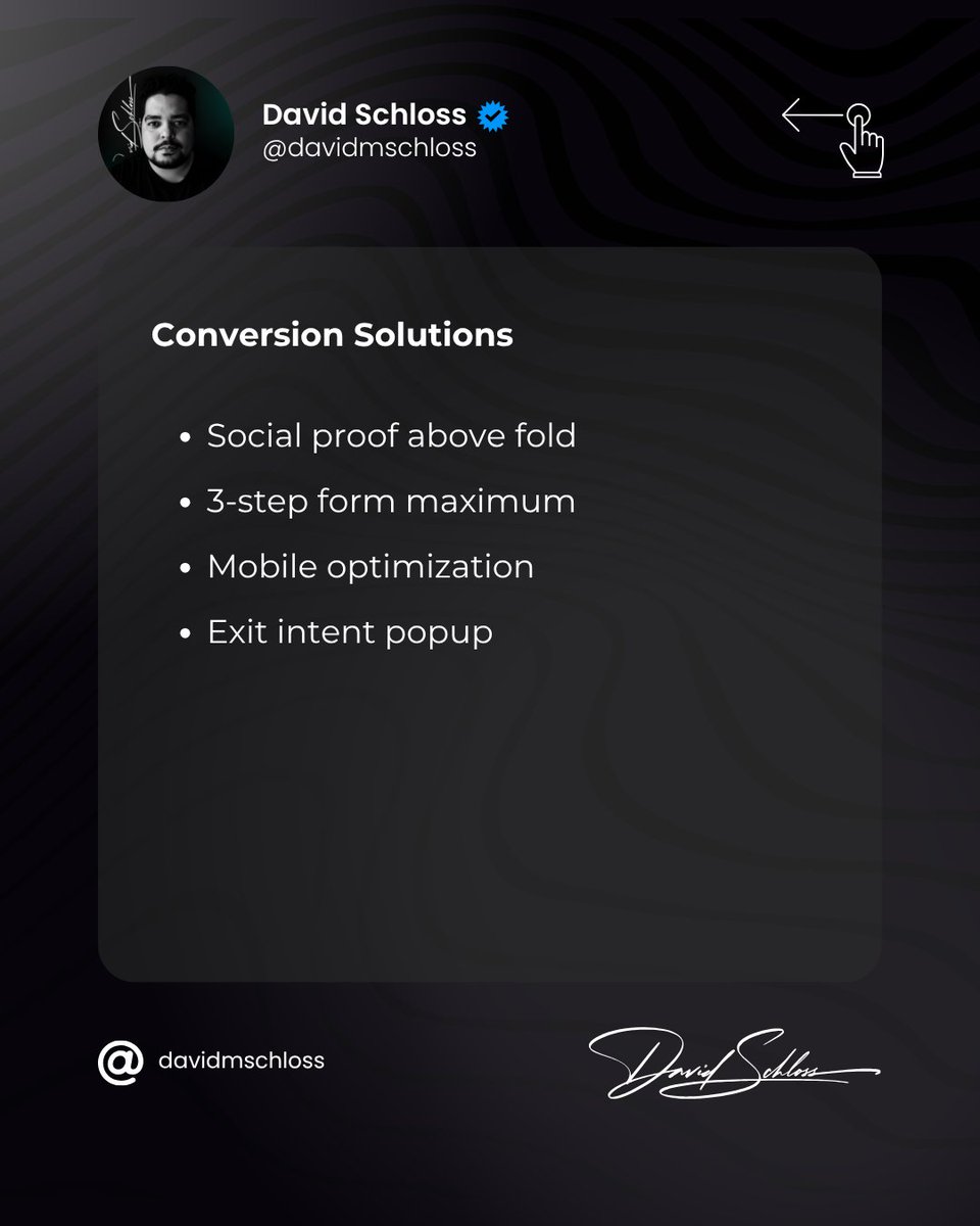 davidmschloss's tweet image. 5/10

How to boost conversions:

#ConversionRateOptimization
