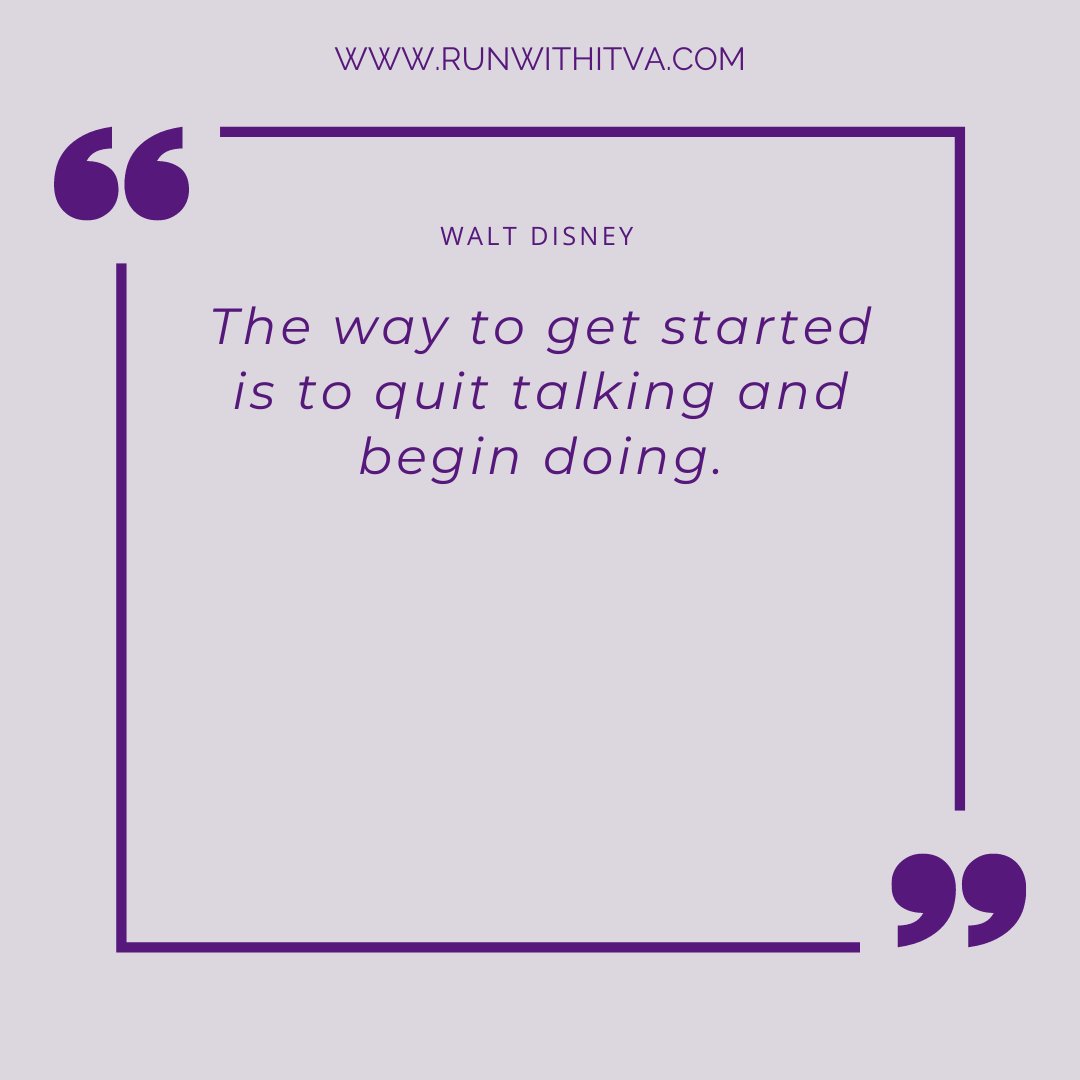 RunWithItVA's tweet image. If we want our dreams to come true, we must take action!

#personalbrand #virtualassistanttips #onlinebusinesssuccess