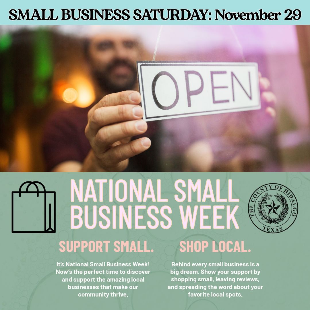 Hidalgo County supports National Small Business Week! #supportsmall #shoplocal 🛍️