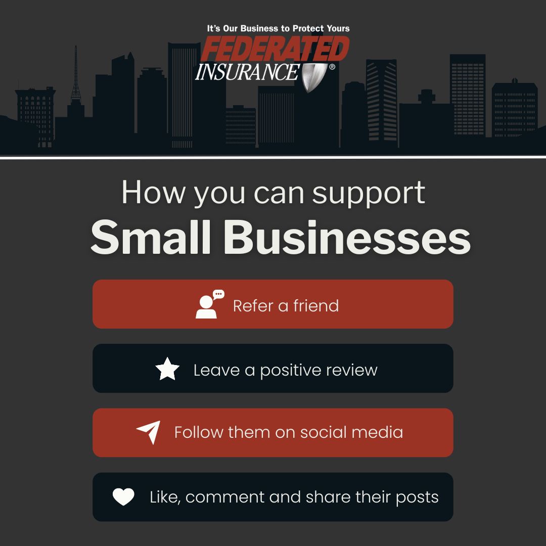 We take pride in supporting small businesses, the foundation of our communities. This #SmallBusinessSaturday, let’s show our support by referring a friend, leaving a positive review, following them on social media, and sharing their posts. Together, we can make an impact!