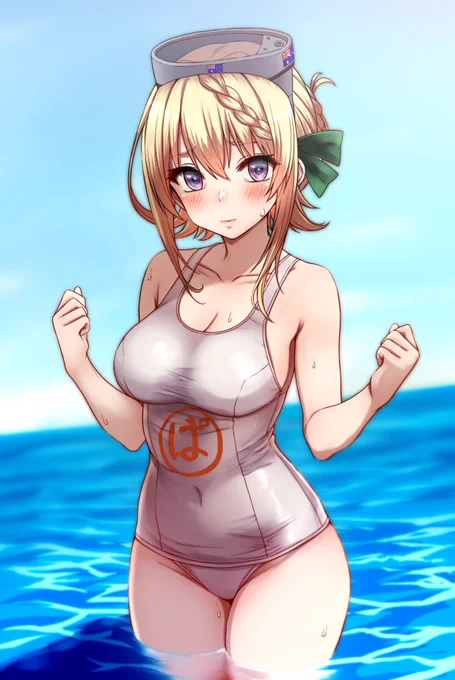 「これがニポーン軽巡の訓練用制服だよ、パースちゃん。」 ('ω') え?潜水艦用の制服じゃないかって? ('ω') ('ω') ('ω') そうだよ? #艦これ #パース