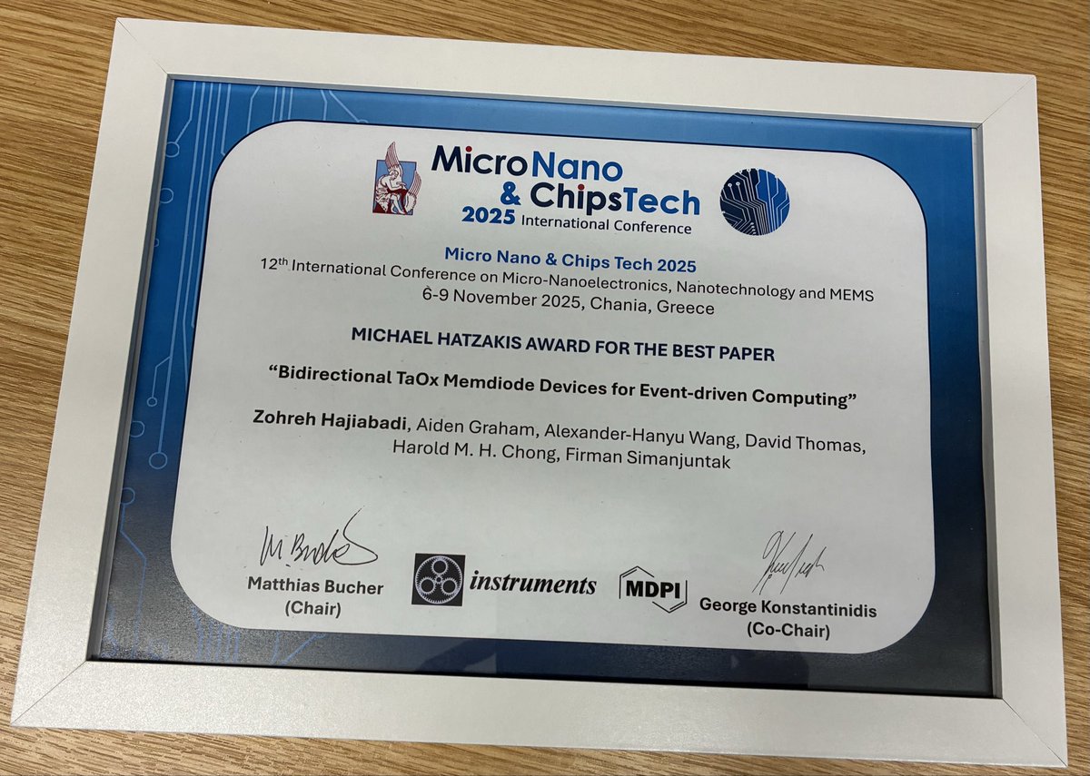 Teacher’s proud moment. My PhD student won best paper award!