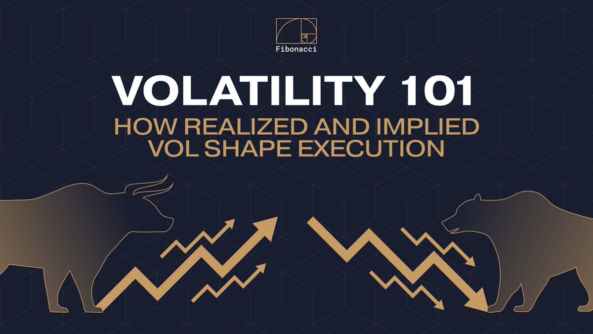 Fibonacci_HFT's tweet image. 🔸 𝗩𝗼𝗹𝗮𝘁𝗶𝗹𝗶𝘁𝘆 𝟭𝟬𝟭 — 𝗿𝗲𝗮𝗹𝗶𝘇𝗲𝗱 𝘃𝘀 𝗶𝗺𝗽𝗹𝗶𝗲𝗱, 𝗶𝗻 𝗽𝗿𝗮𝗰𝘁𝗶𝗰𝗲

🔹 𝗥𝗲𝗮𝗹𝗶𝘇𝗲𝗱 𝘃𝗼𝗹𝗮𝘁𝗶𝗹𝗶𝘁𝘆
Realized vol measures how much price actually moved over a past window (7d, 30d…). It’s computed from historical returns and tells you how noisy…