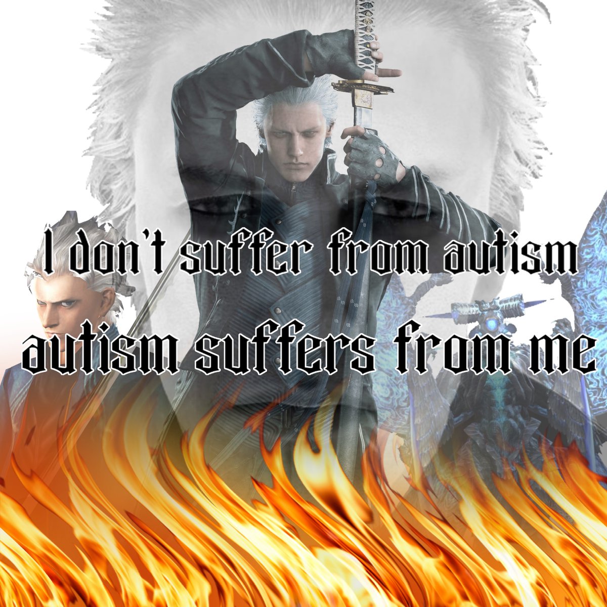 vergildearest's tweet image. more Vergil autism stuff