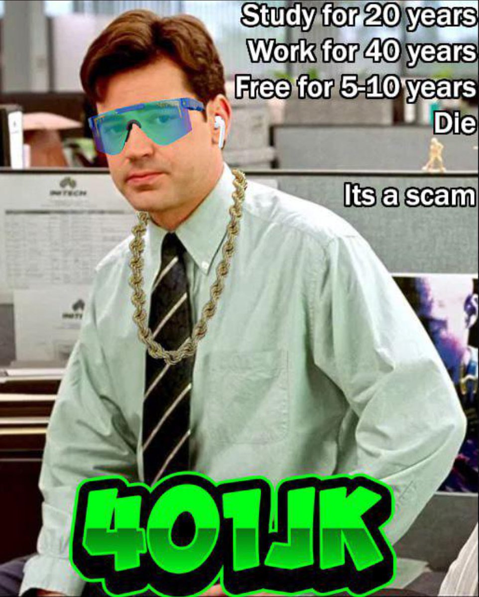 RoutinelyDiff's tweet image. Couldn’t agree more. On this same thread, the retirement system is rigged and is barely keeping up with inflation. Couple that with rising social security ages and the largest generation of people about to retire… this could get a whole lot worse. That’s why I’m retiring my way.