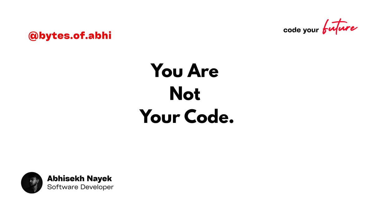 byteofabhi's tweet image. You submit a Pull Request. 
You get 15 comments requesting changes. 
Your stomach drops. 
You feel defensive. You feel attacked.

Read: shorturl.at/szEXA

Follow: @byteofabhi 

#byteofabhi #codereview #growthmindset #softwareengineering #ego #careeradvice #developers