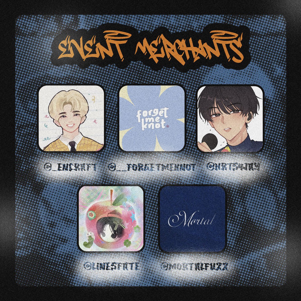 craftedbyfate's tweet image. 𝐌𝐞𝐞𝐭 𝐭𝐡𝐞 𝐬𝐭𝐫𝐞𝐞𝐭 𝐬𝐭𝐚𝐫𝐬!

Our merchants are locked in and ready to drop heat on the block.
Catch them and cop exclusive goods until they last.

Note: Merchant attendance and lineup may change per day.

#HoonkiOnTheBlock 🛹🚸