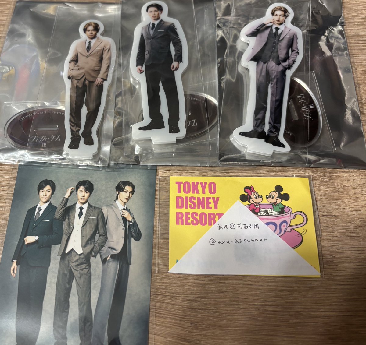 ayu_a3summer's tweet photo. 【交換】
ジョカステ 舞台ジョーカーゲーム ジョカゲ

《譲》
田崎、甘利、波多野、佐久間、福本、結城
、小田切（画像1,2）

特典：田崎神永甘利

《求》
フォトカ：神永
アクスタ：定価
特典：小田切福本（コンプ目的）

いったん明日現地お手渡しのみ。
お気軽にお声がけください！ https://t.co/MITJtflzAm