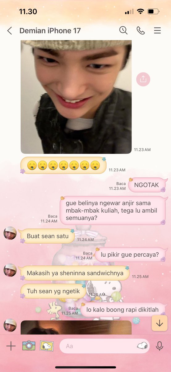 ACSLOVA's tweet photo. demian dengan sejuta keasbunannya https://t.co/z1Kj1pK718