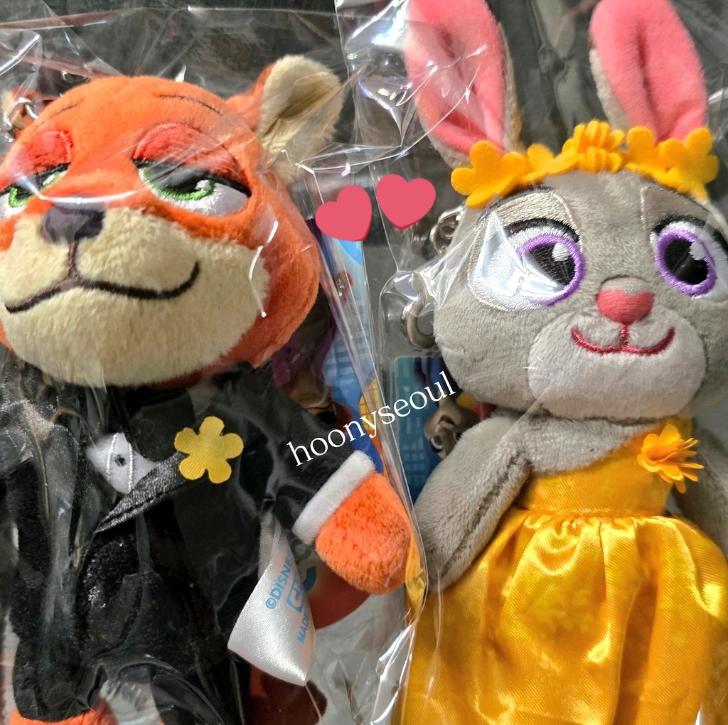 💗🐰Zootopia（ズートピア）🦊💗 🇰🇷韓国限定マスコットキーリングが