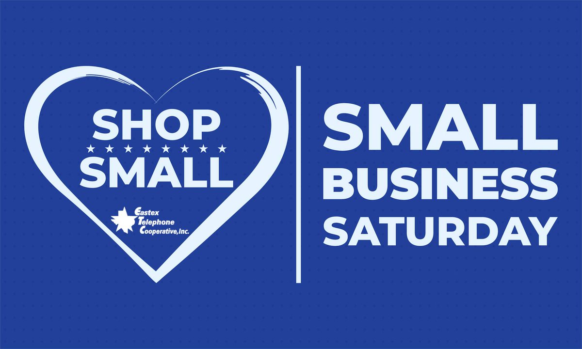Today is the day to #ShopSmall!  What a perfect time to get a little holiday shopping done at some of your favorite small businesses! As your local telephone cooperative, we appreciate our small towns and the people in them. 💙