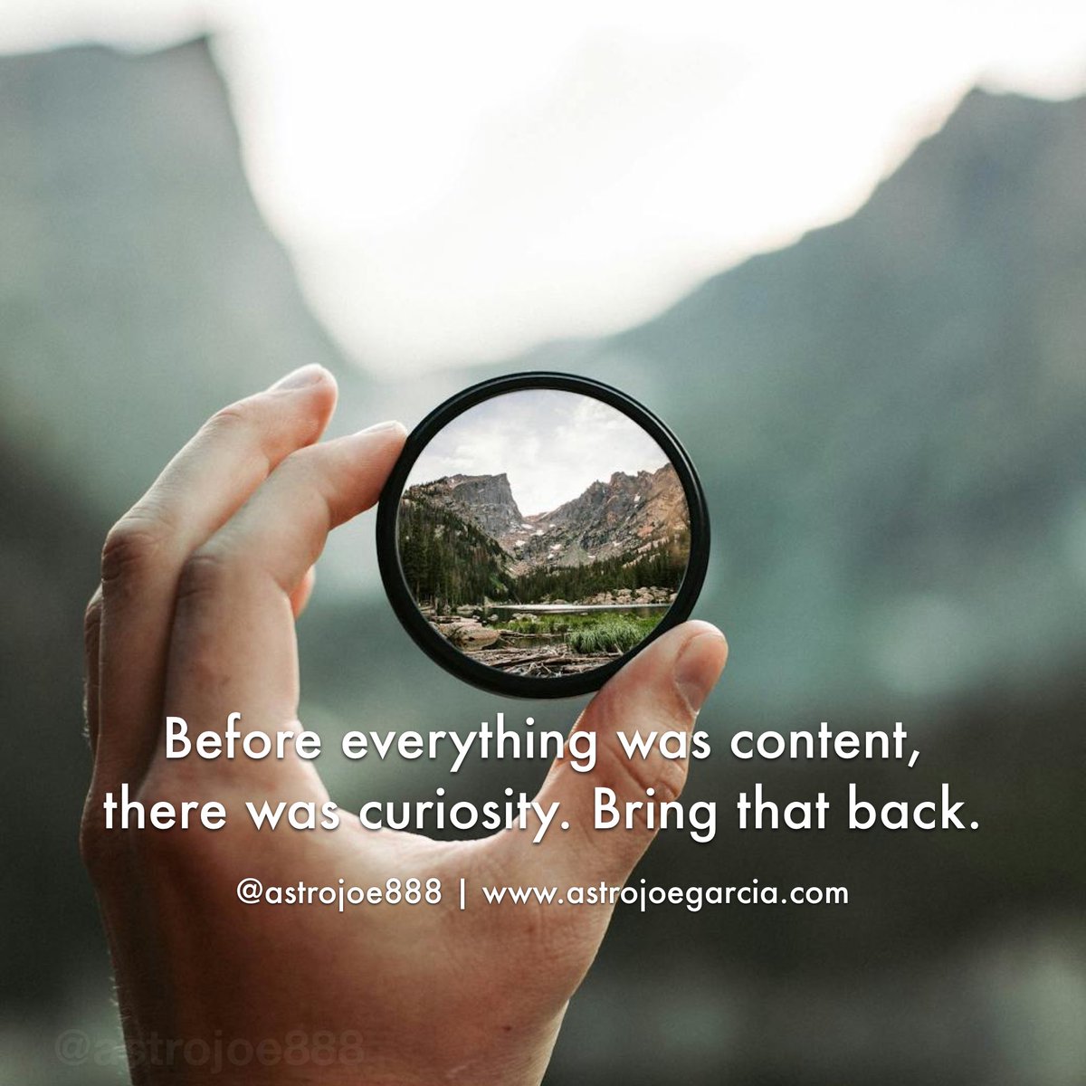astrojoe888's tweet image. Before everything was content, there was curiosity. Bring that back. #CreativeLife #GenX #Reflection