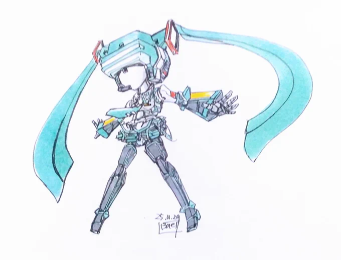 Ah 青い空に はしる ぼくの声 あふれるよ このおもい Ah いつまでも いつも ばえるさんだってVOCALOIDくらい描くのぜ #初音ミク #フェイイェンHD