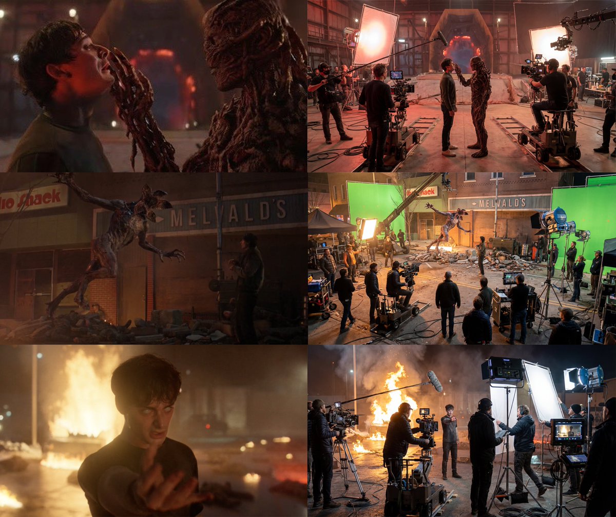 Stranger Things BTS grid