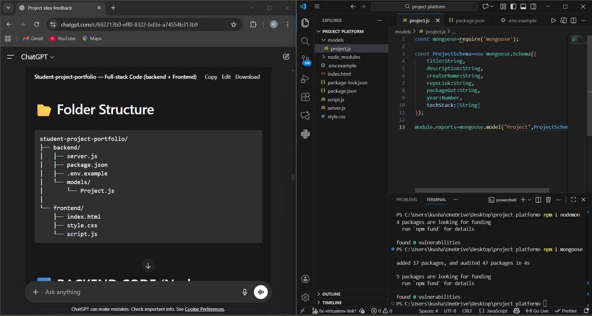 kushagra396's tweet image. Winter arc ❄️ | Day 17
- creating a new project :)
- it will take good hours to build 
- maza aayega 
#100DaysOfCode #buildinpublic #Consistency