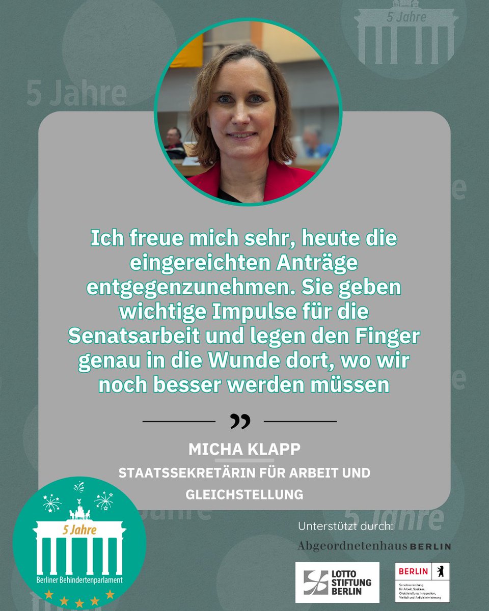 Berliner Behindertenparlament tweet media