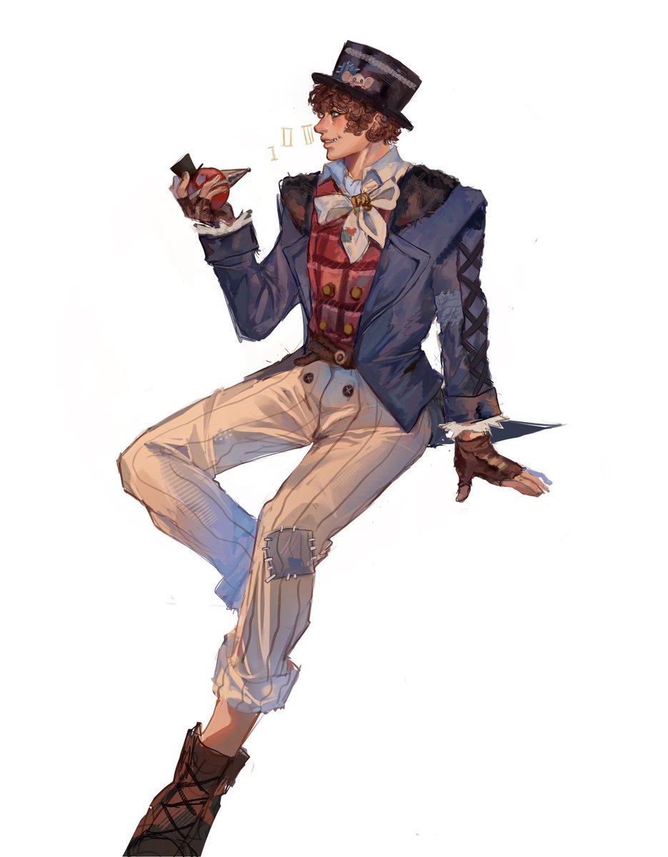 MIKEEEYY I like his deduction star sm he’s just a lad 
(also ignore his un rendered shoe) 
#IdentityV #IdentityVイラスト #mikemorton