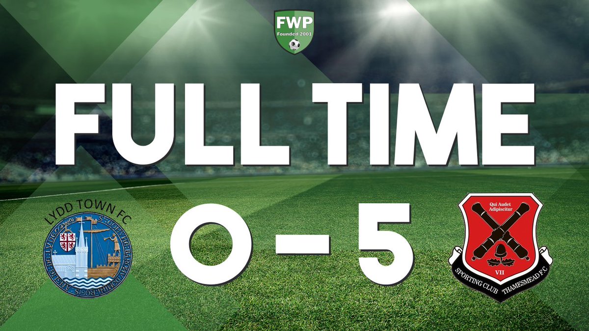 FULL-TIME: Lydd Town 0-5 SC Thamesmead