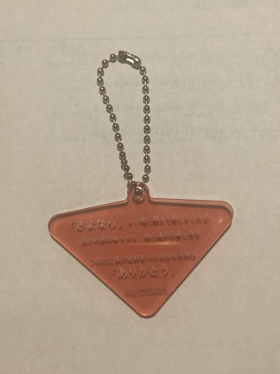 Nanashigxpw's tweet photo. RADWIMPS 「20th Aniversary 特別展 / 私たちはまだRADWIMPSを知らない」
ランダムリリックキーホルダー

譲) memeshe
求) ラストバージン

郵送または12/26手渡し https://t.co/ux3HPxHvFk