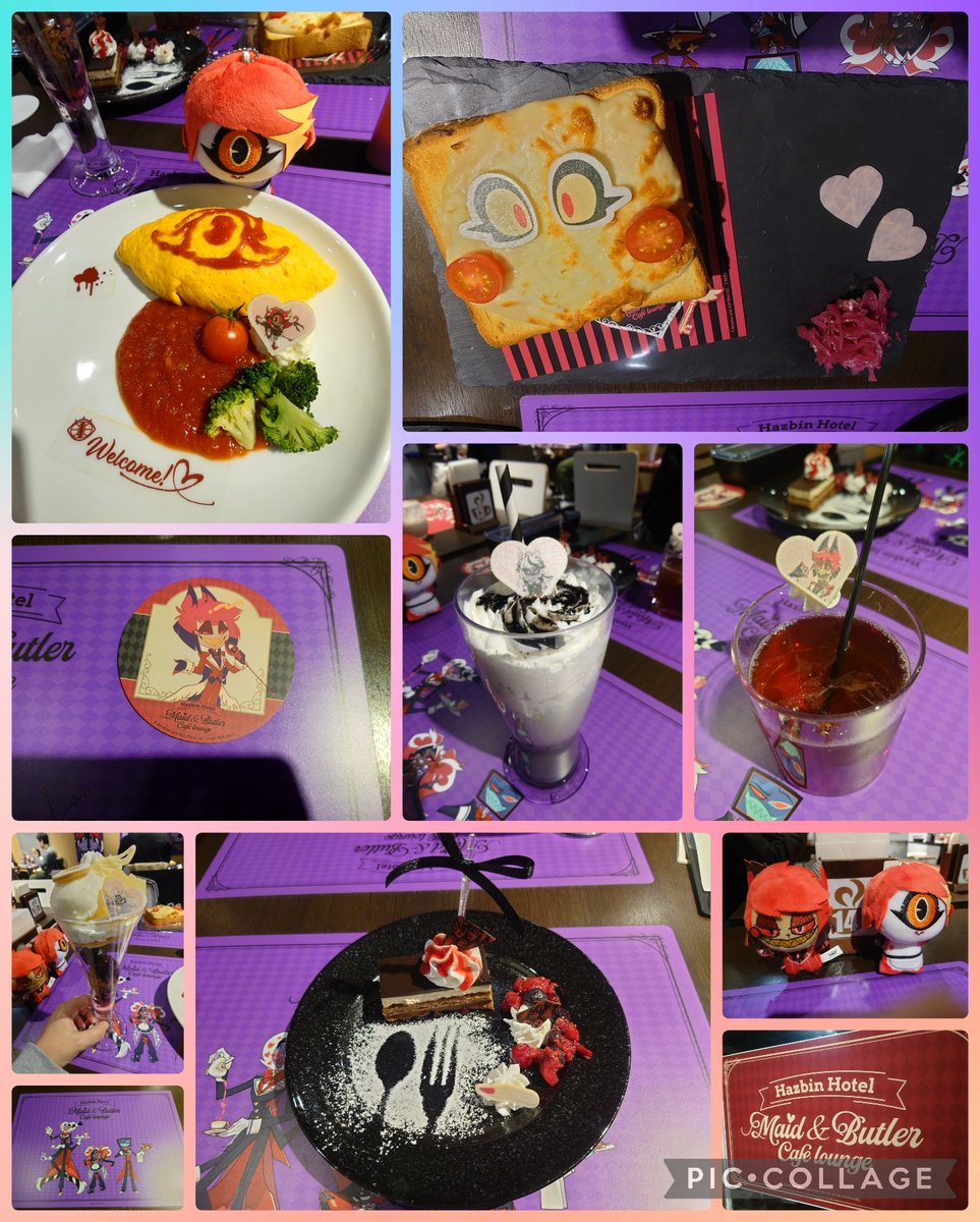 今日は娘とアニメイトさんでハズビン・ホテルへようこそのコラボカフェ