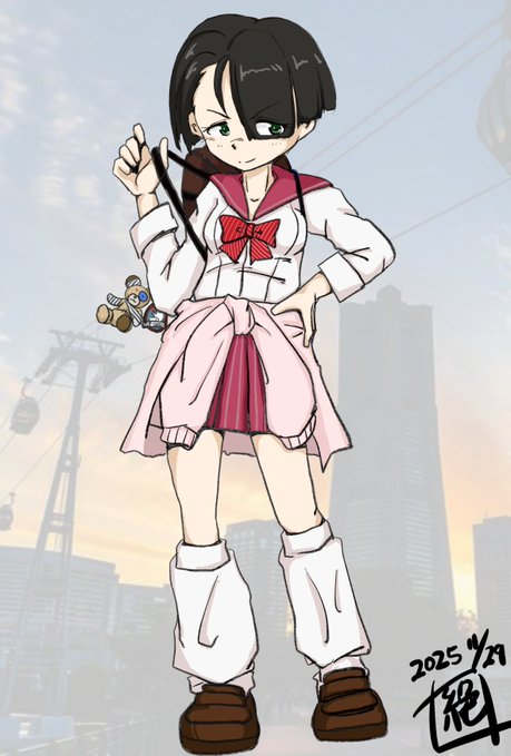 #週末ガルパンお絵描き120分一本勝負 #週末ガルパンお絵描き120分一本勝負20251129 お題「バニラ」 本日は #バニラ生誕祭であります! お誕生日おめでとうございます! 昨日描いたイラストはあまりにも… でありましたゆえ描き直しであります! 申し訳ないですー #バニラ生誕祭2025 #ガルパン