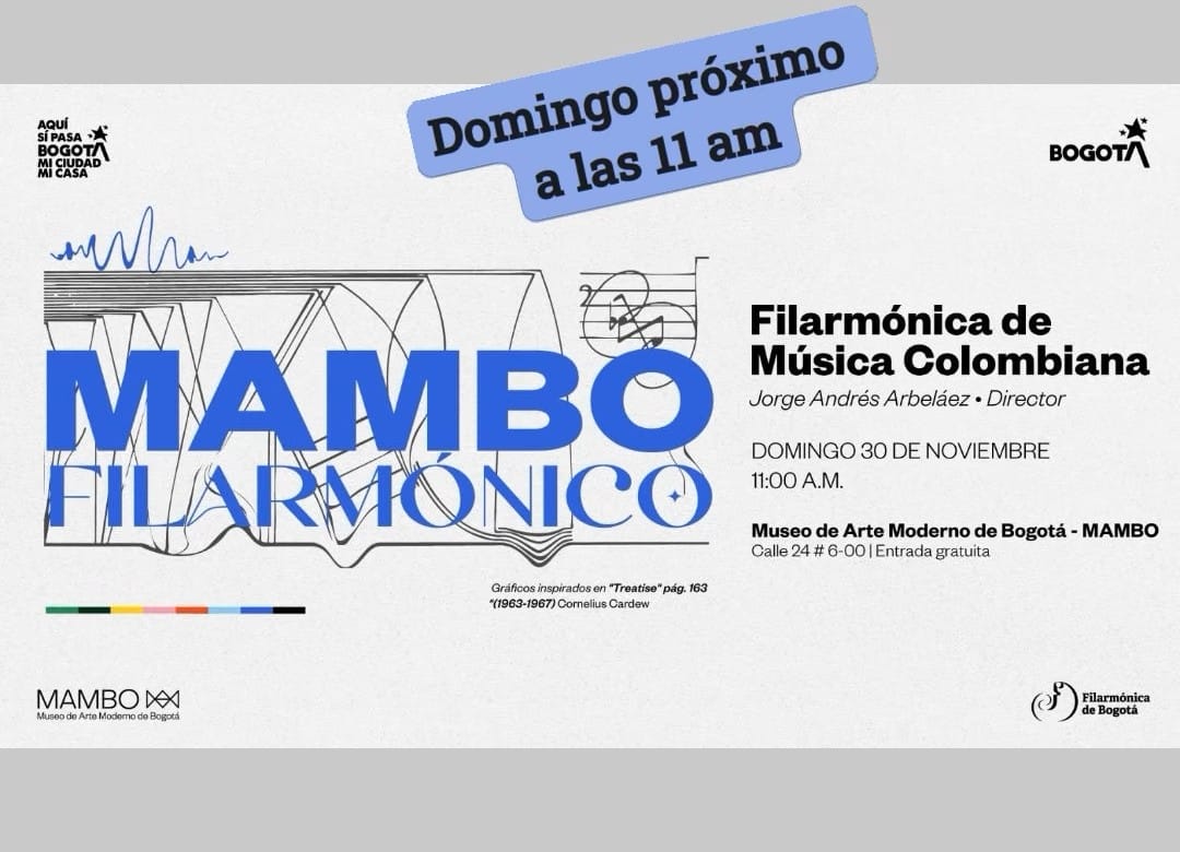 Freedom_Jazz's tweet photo. "RAICES" by Diego Delgado sigue su tour con la Filarmónica de Música Colombiana por los escenarios más importantes de la capital, esta vez en el Museo de Arte Moderno de Bogotá. 
Noviembre 30 a las 11am https://t.co/cZNs4VjSf0