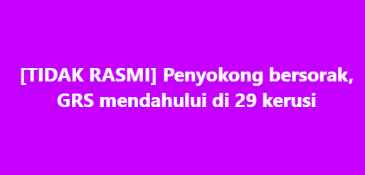 SinarOnline's tweet image. Penyokong bersorak, GRS mendahului di 29 kerusi

KOTA KINABALU – Suasana meriah tercetus apabila skrin paparan memaparkan Gabungan Rakyat Sabah (GRS) mendahului 29 kerusi semasa di pekarangan kediaman rasmi Ketua Menteri di Sri Gaya, di sini.

Artikel: sinarharian.com.my/article/758670……