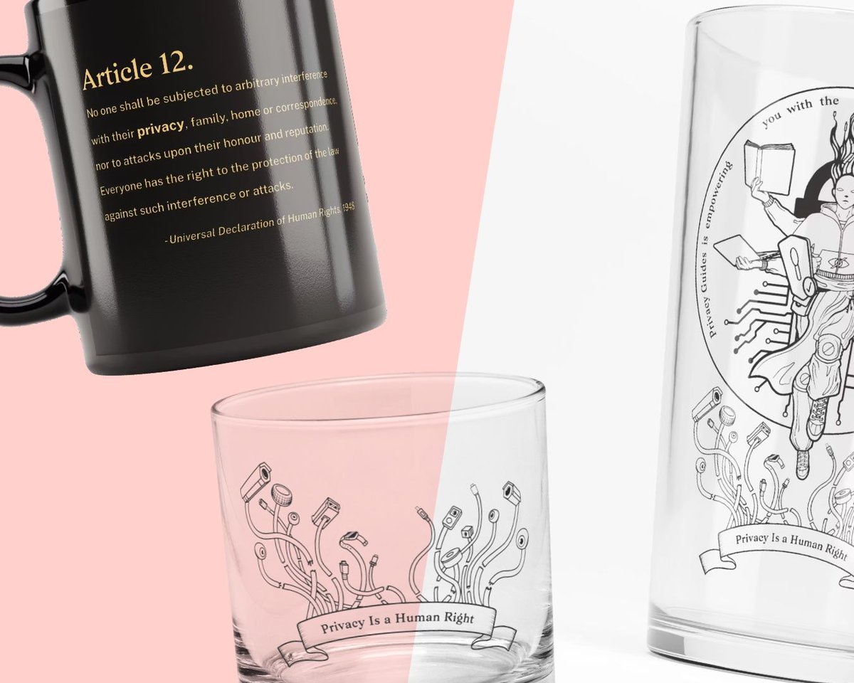 privacy_guides's tweet image. Advocate for privacy &amp;amp; digital rights in your local community: We have new designs available in the Privacy Guides shop, designed by hand by our resident designer Em 😎

🥃 New drinkware is now available at shop.privacyguides.org/collections/dr… 

All proceeds from this store are helping us to…