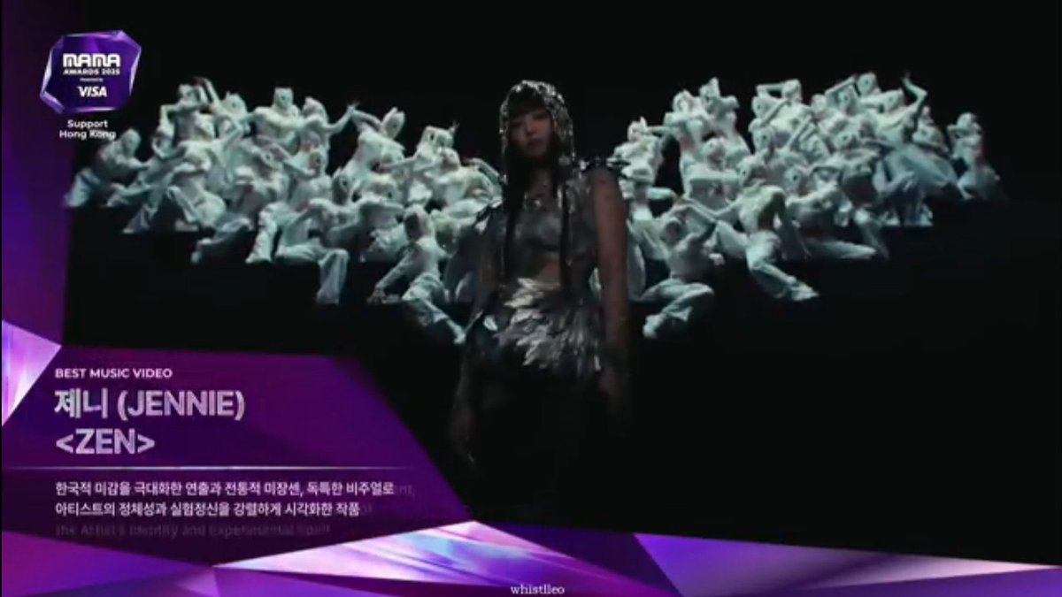 ZEN wins Best Music Video at the 2025 MAMA Awards.

CONGRATULATIONS JENNIE 😭😭