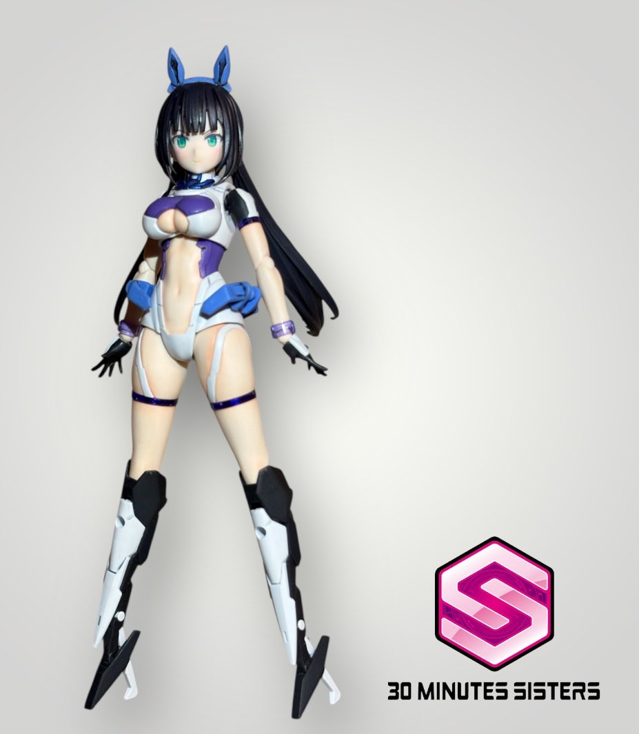 crowma's tweet image. #30MS 
スプリントコスできた！
手足はフロートユニットにしたけどこれ自立しにくいね…
頭は付属のやつもいいんだけど余ってたユフィアちゃんのオマケ頭にした。こっちの方が活発で早く動きそうで良い