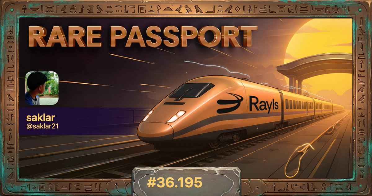 The Rayls manifesto just went live. The early passports are disappearing fast! Get yours before the train leaves the station.

#36.195!

 raylsmanifesto.com