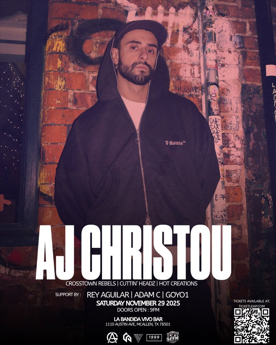 Tonight at La Bandida - McAllen, Tx with AJ Christou 🪩
