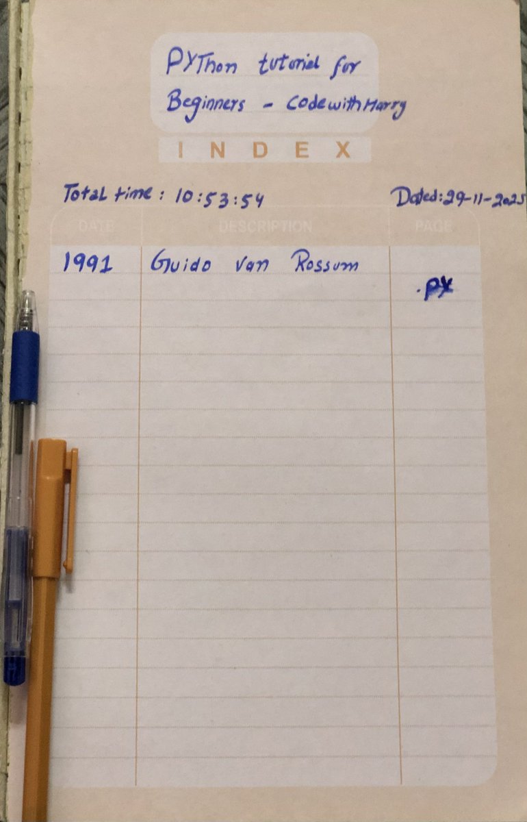 qasimjavedraja1's tweet image. Every journey needs the right guide and for Python, mine is CodeWithHarry.
His YouTube channel explains every concept from basics in the clearest way.Always best videos.Big respect 🫡
@codewithharry 
#Python #CodeWithHarry