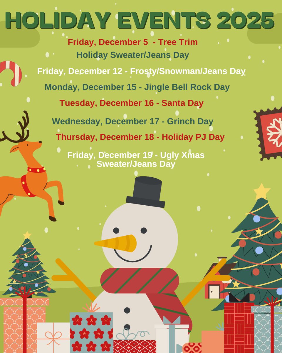 CaravelAcademy's tweet image. We are excited to share our 2025 holiday schedule which begins with our annual Tree Trim event on December 5, 2025!  #caravelacademy #caravelfamily #LearningWithAPurpose #caravelholidayevents2025