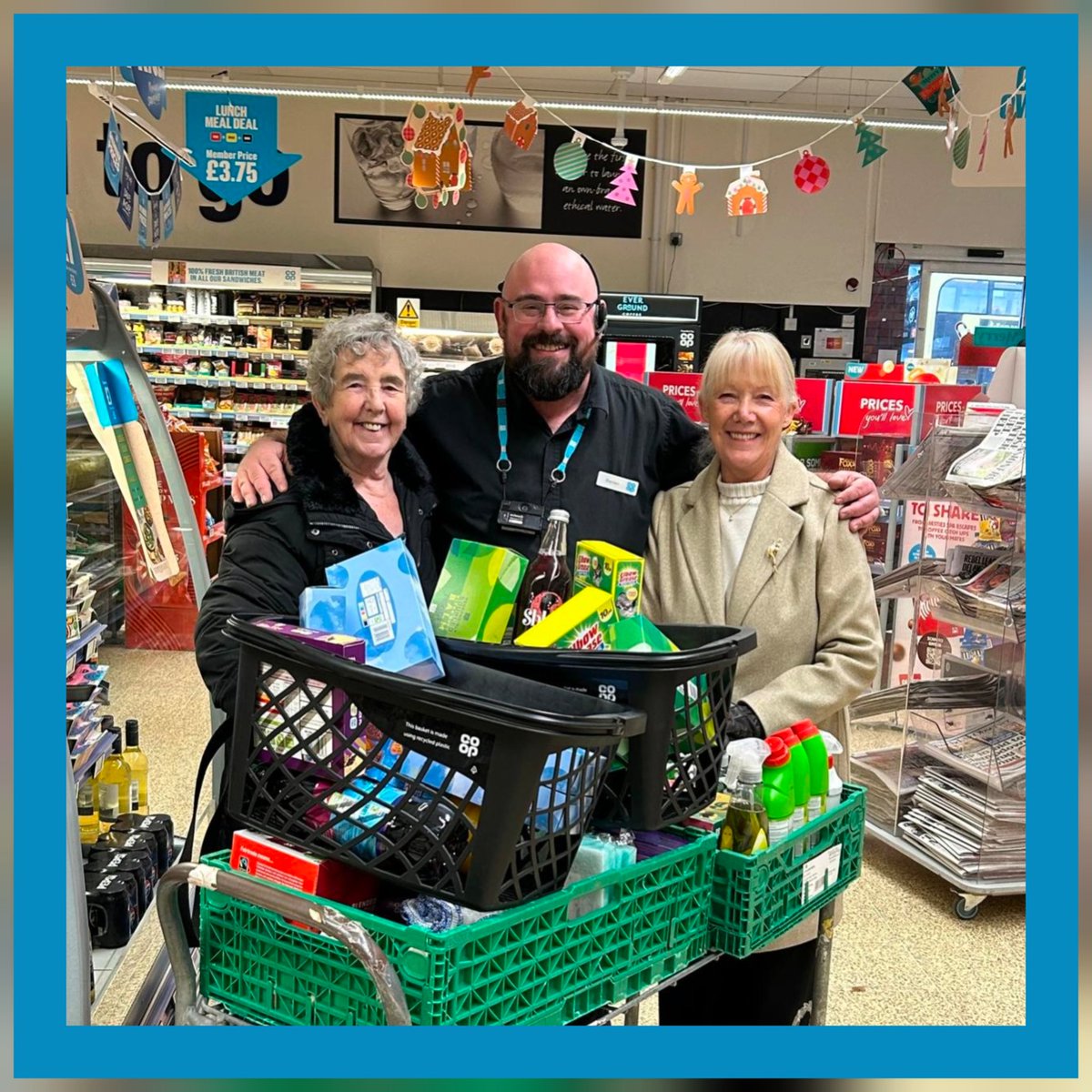Proud moments as Coop Store Manager 🙌 We’ve donated £250 of stock to local hero Janet Heap MBE, who leads a project helping churches &amp; community groups open their doors as warm spaces for residents facing rising energy costs

Great to support our community through the work we do