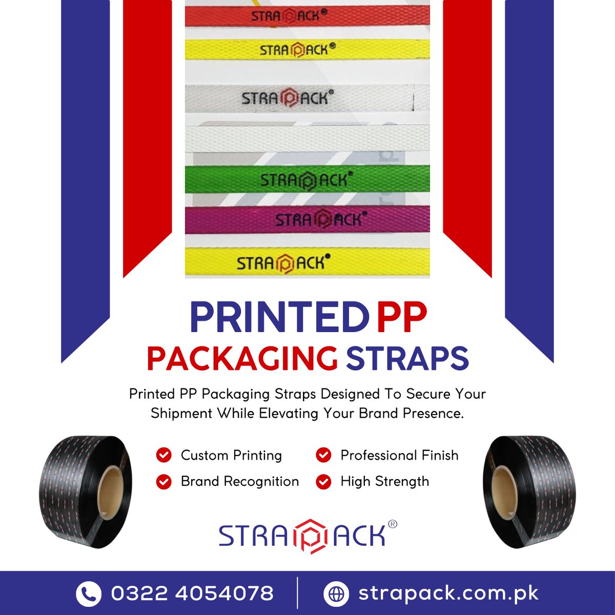 Strapack_pk's tweet image. Premium Printed PP Packaging Straps For Secure &amp;amp; Branded Shipping.

Order Now:
📞 0322 4054078
🌐 strapack.com.pk

#PackagingSolutions #Branding #Strapping #SecureShipping #Strapack