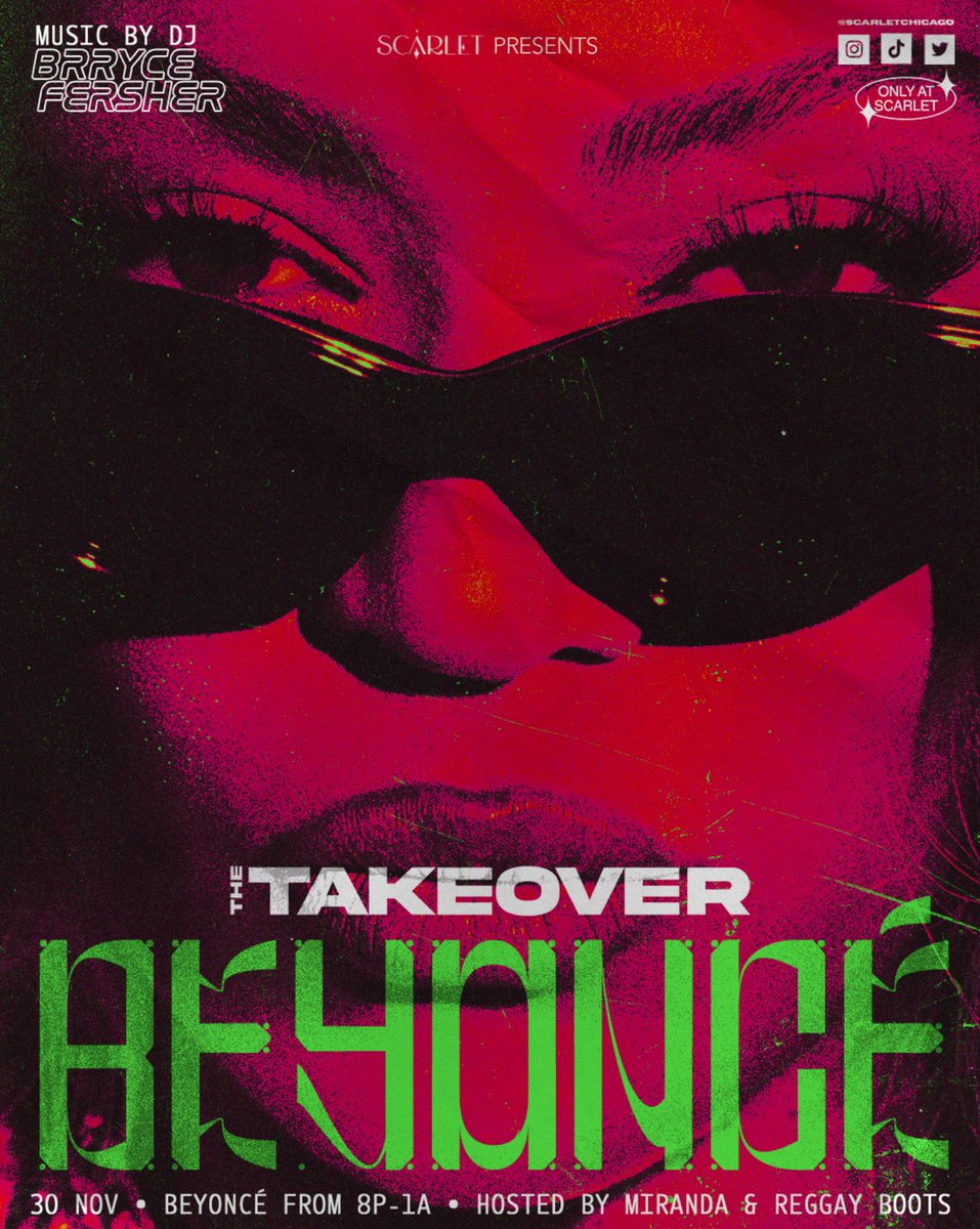 Sun 11/30 8p-1a, all BEYONCÉ! 🐝