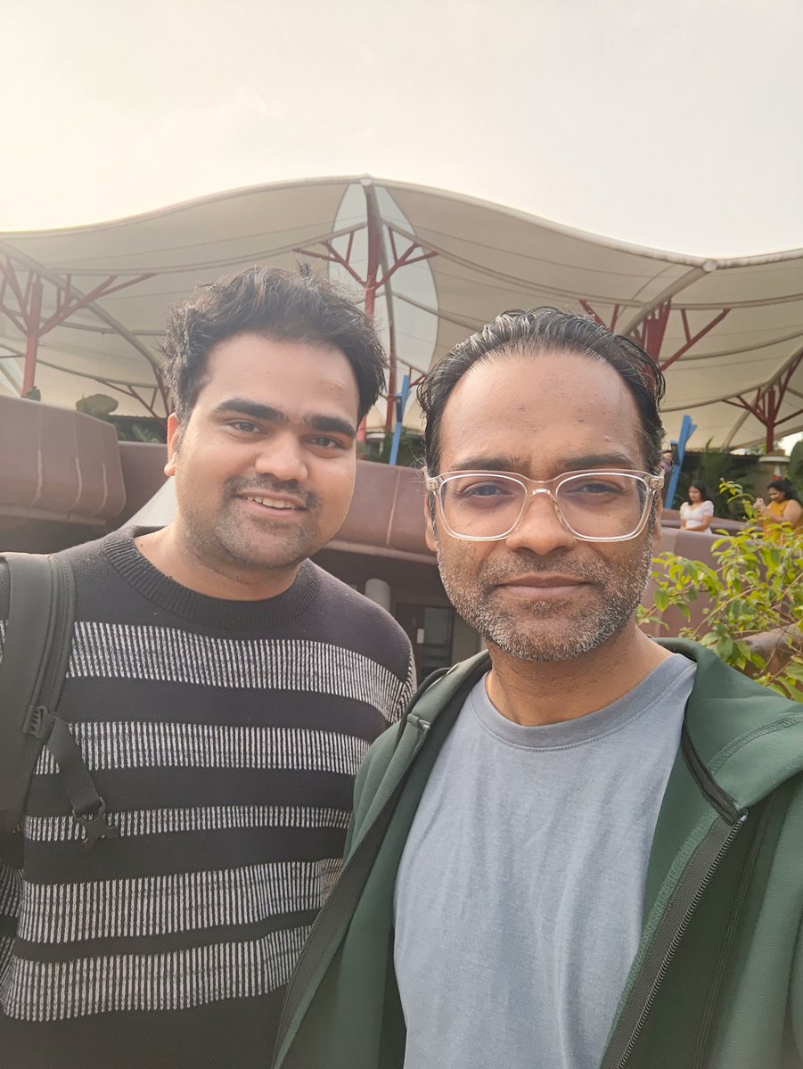 SantoshYadavDev's tweet image. Running conferences takes time and running great conferences takes time + empathy, Sahil has been involved in some multiple great conferences like @react_india @jsconf_india we met and discussed about next edition of react India.