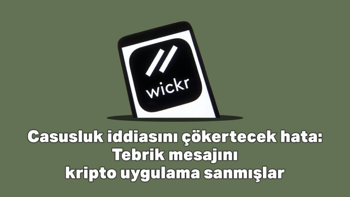 Casusluk iddiasını çökertecek hata: Tebrik mesajını kripto uygulama sanmışlar

istanbuliddianamesi.net/tr/haber/casus…