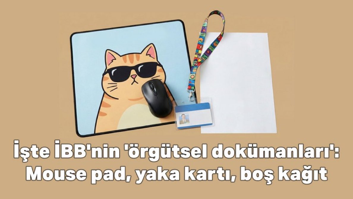 İşte İBB'nin 'örgütsel dokümanları': Mouse pad, yaka kartı, boş kağıt

istanbuliddianamesi.net/tr/haber/iste-…