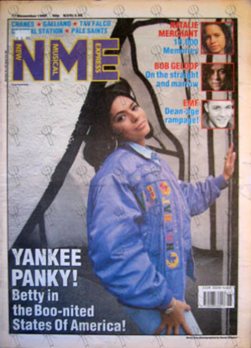 NME magazine, 1990 - <a href="/bettyboomania/">Betty Boo</a> graces the front cover &amp; the first pop-rapper to ever do so!