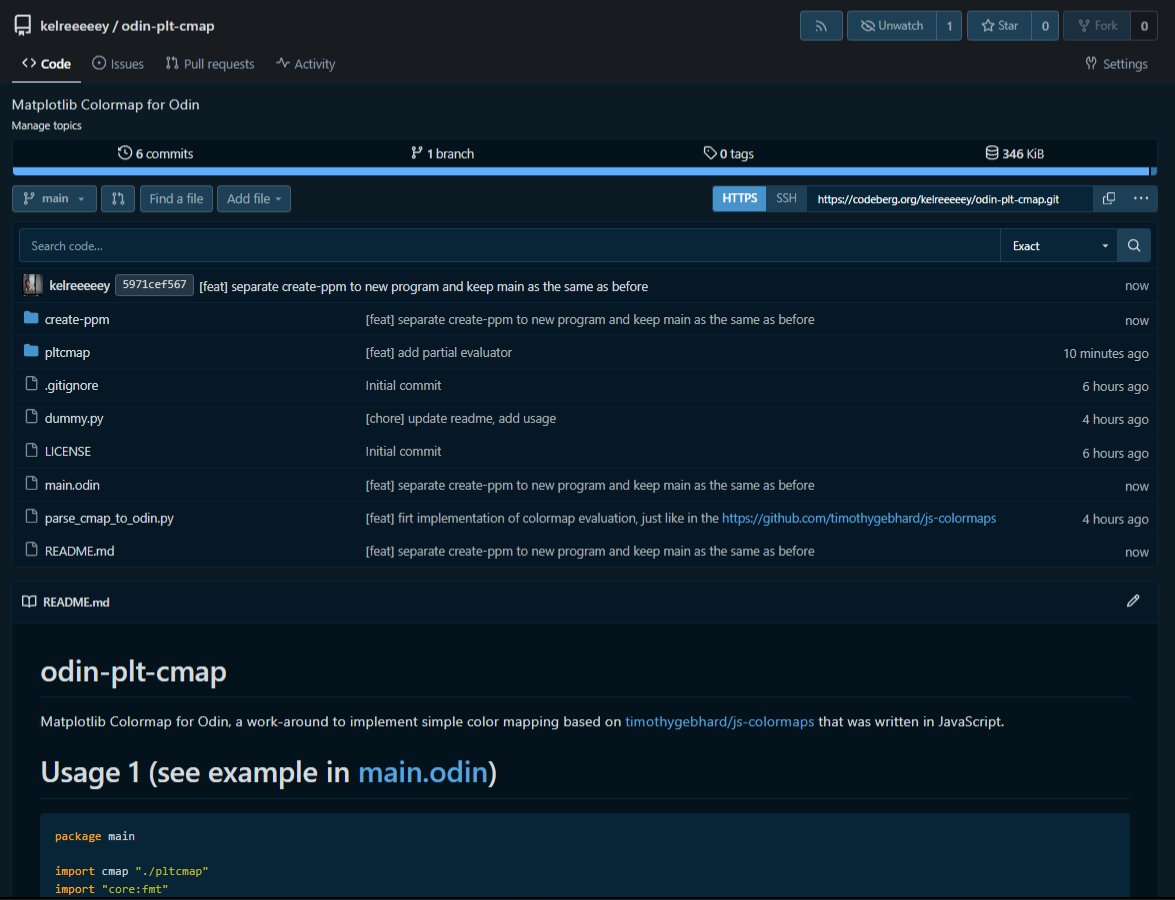 reybuzzed's tweet image. Mapping  float to @matplotlib &apos;s colormaps in Odin, then create PPM image using mapped values.