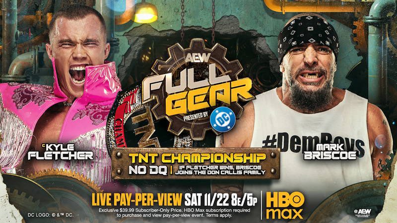 WrestlePurists's tweet image. Kyle Fletcher (c) vs Mark Briscoe, NO DQ (TNT Championship) @ AEW Full Gear:

⭐️⭐️⭐️⭐️⭐️

- @WONF4W