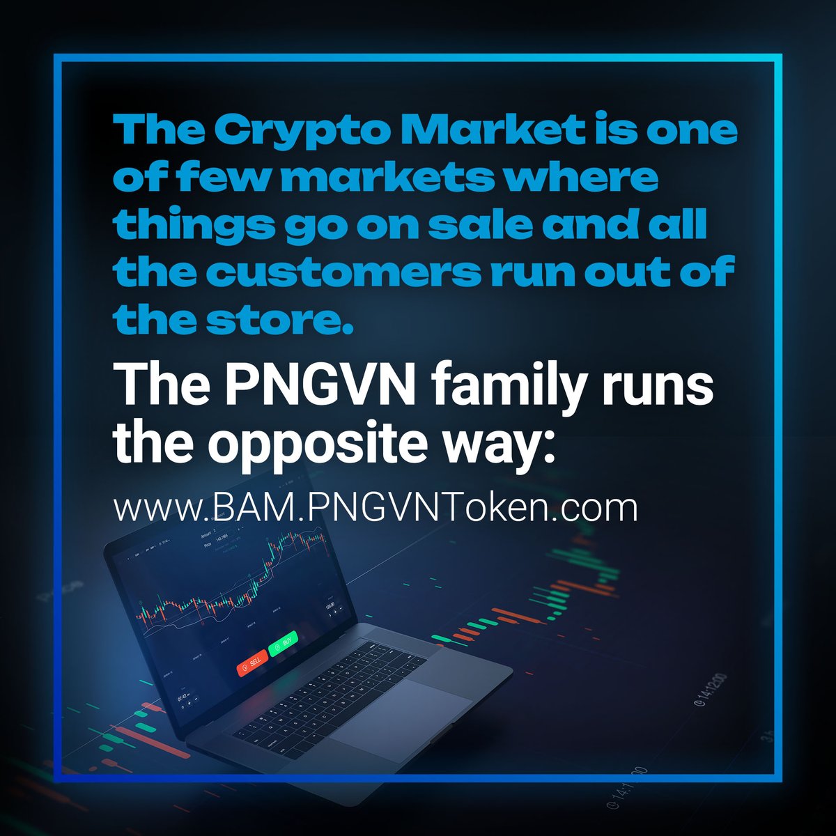 PNGVNToken's tweet photo. The Crypto Market is one of few markets where things go on sale, and all the customers run out of the store. The PNGVN family runs the opposite way: https://t.co/b1Fjfy9gZW

#pngvn #PNGVNToken #BAM #ai #indexfunds #crypto #NFT #blockchain #investment #Fund https://t.co/agpYlhACjM