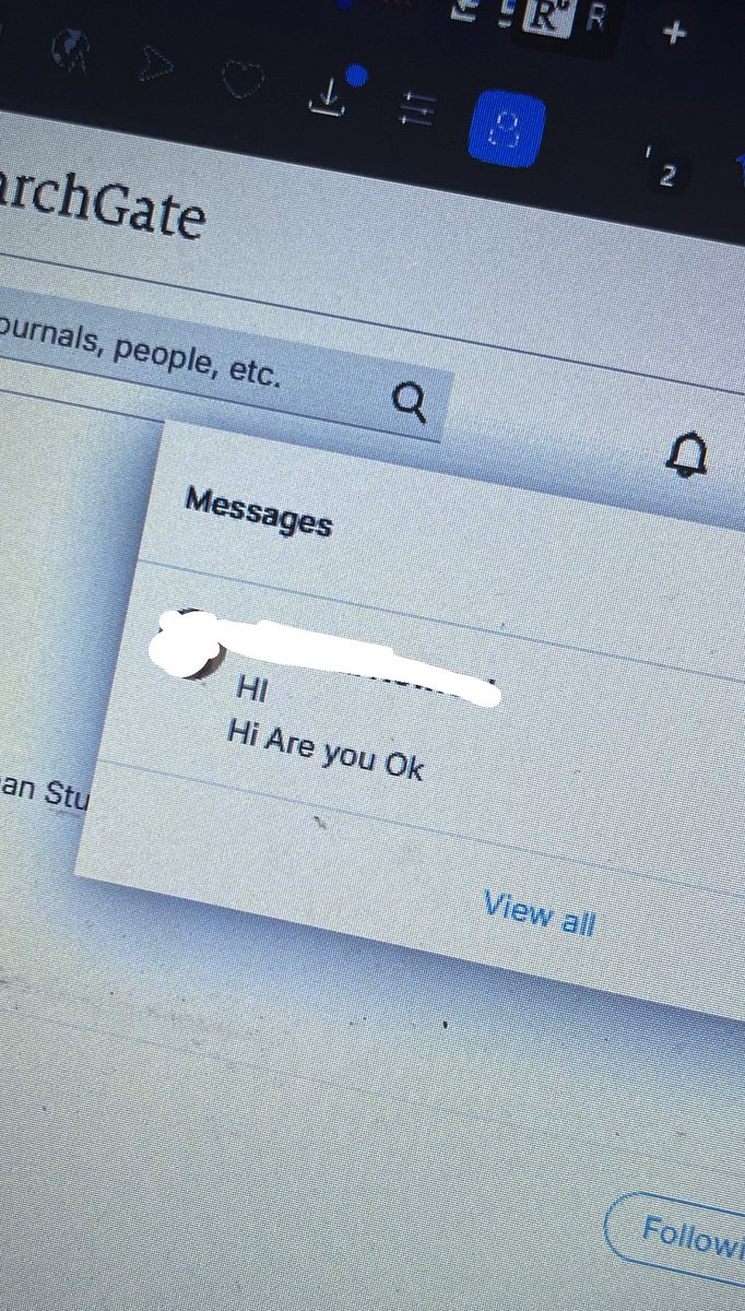 Adamın makalesine atıf verecektim researchGate profile girince falan gördü herhalde ulan erkekler durun bi aq ya