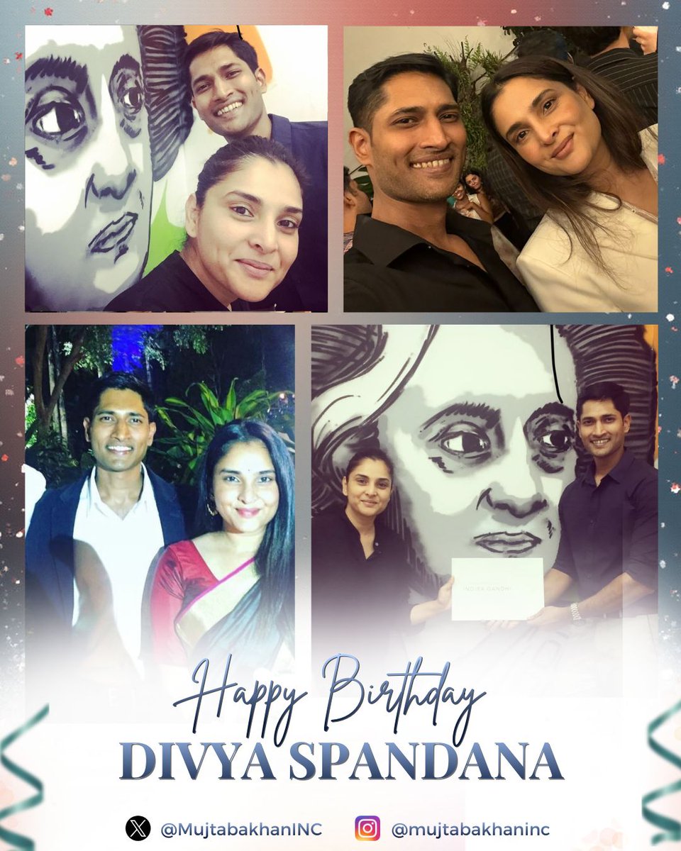 Happy birthday, <a href="/divyaspandana/">Ramya/Divya Spandana</a>. Wishing you a year of meaningful work, clear direction, and the confidence that comes from knowing your voice makes an impact. Hope the year ahead brings steady progress and moments of joy that stay with you.