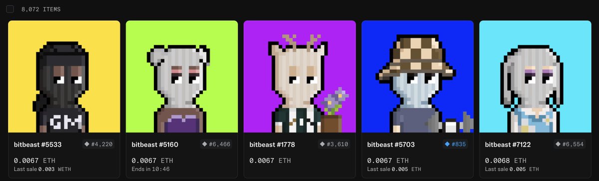 wsbeast's tweet image. Price alert:

1 BTC = 1 BTC
1 ETH = 1 ETH
1 SOL = 1 SOL
1 AKCB  = 1 AKCB
1 #bitbeast = 0.0067 $ETH