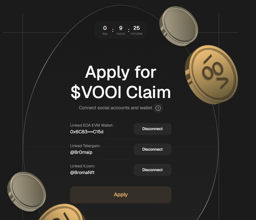 BromaNft's tweet photo. I am an on chain guy 

but showing up here with @vooi_io ; I am registered now https://t.co/MWArA1OKuz
