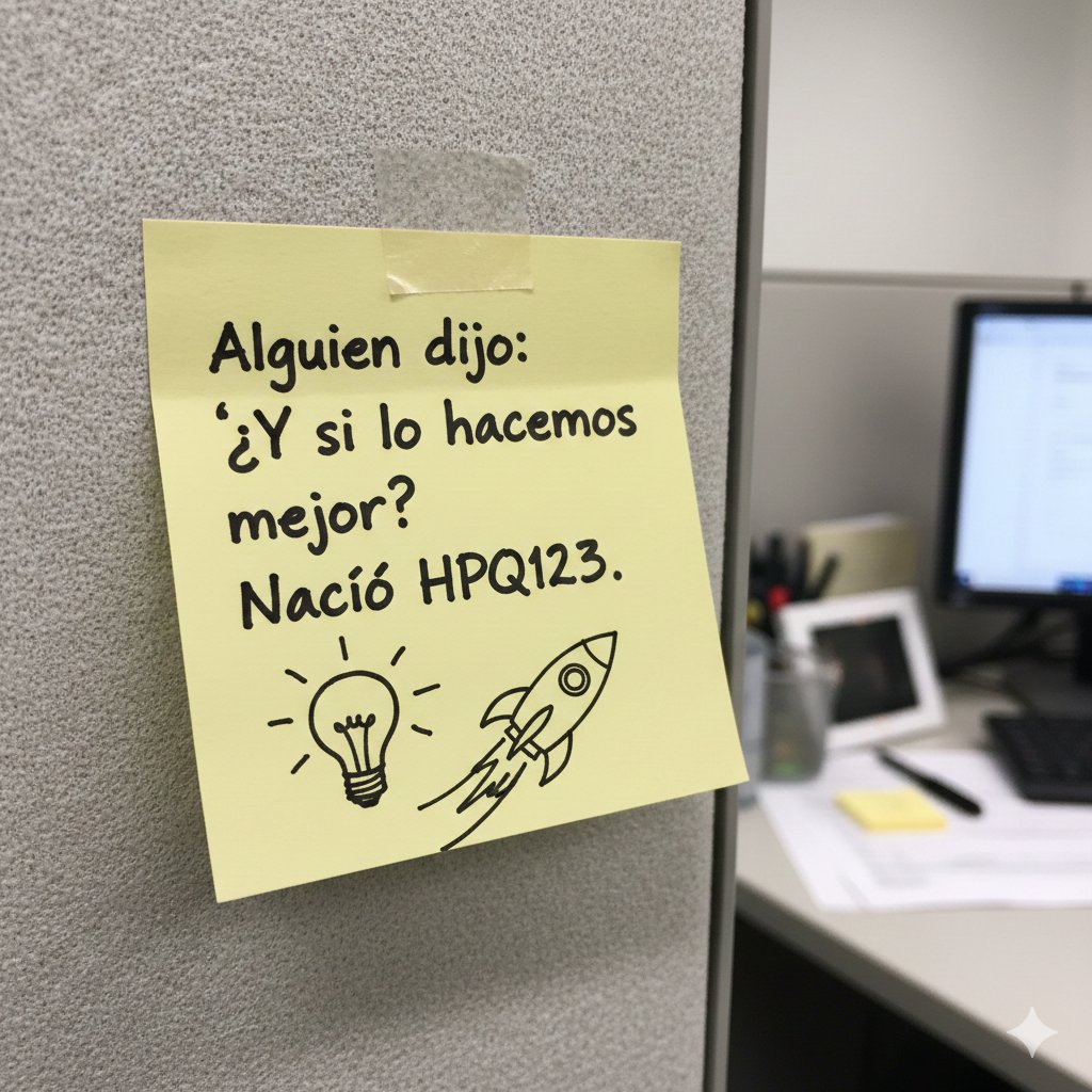 ¡El origen de la innovación! 💡🚀

Alguien preguntó "¿Y si lo hacemos mejor?" y de esa simple pero poderosa pregunta nació HPQ123 ✨ 

 las grandes ideas empiezan con atreverse a cuestionar lo establecido y soñar con mejorarlo. ¡De la duda a la acción! 💪🌟
